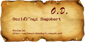 Oszlányi Dagobert névjegykártya
